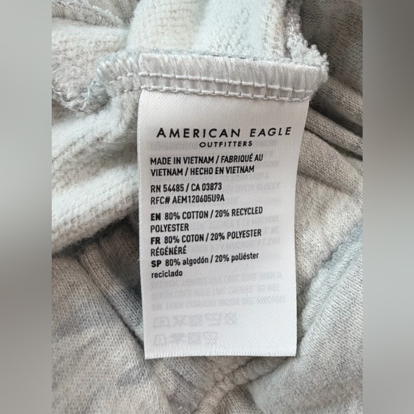 American Eagle Every Day Luxe Barrel Sweatpants in Gray Camo Size Large - Picture 6 of 12